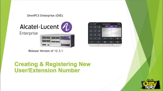 alcatel oxe create user